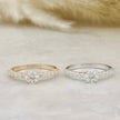 Bague Éclat Moissanites 0.5 ct + 0.42 ctw