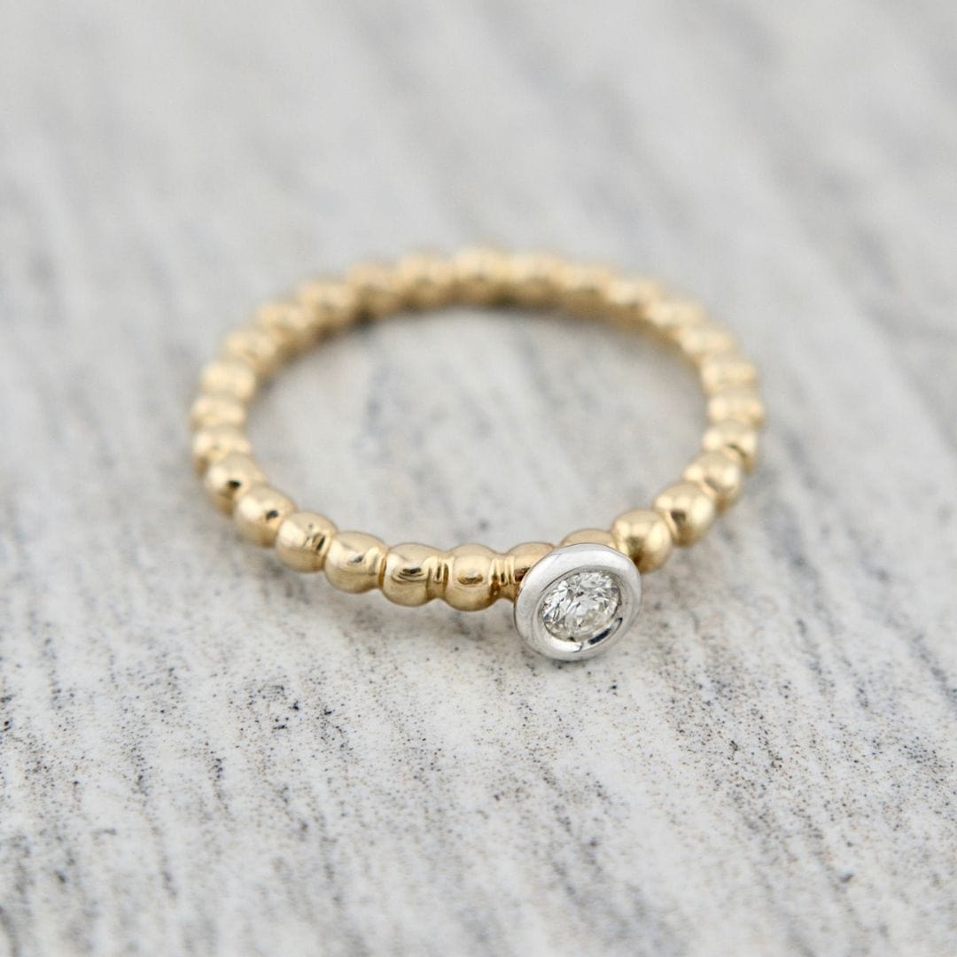 Bague Épure Diamant 0,07 CT