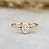 Bague Fancy or 14K -18K ou platine et diamants
