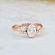 Bague Fancy or 14K -18K ou platine et diamants