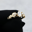 Bague Florale en or 14K -18K ou platine et diamants