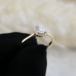 Bague Halo Classique en or 14K - 18K et diamants 0,6 ctw