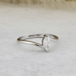 Bague Marquise en or 14K - 18K ou platine et diamant 0,3 ct