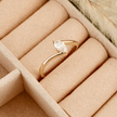 Bague Marquise en or 14K - 18K ou platine et diamant 0,3 ct
