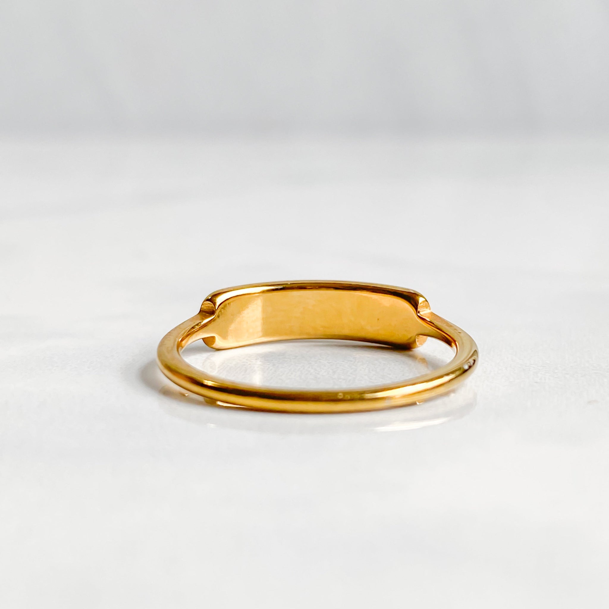 Bague dorée en nacre naturelle plaqué or 18K | CALYPSO