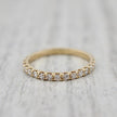 Bague semi-éternité Classique en or 14K - 18K ou platine et diamants 0,5 CTW