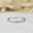 Bague Semi-éternité diamants 1mm