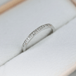 Bague Semi-éternité diamants 1mm