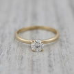Bague solitaire Classique en or 10K et moissanite 0,5 ct