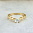 Bague solitaire Classique en or 14K -18K ou platine et diamant 0,45 ct