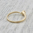 Bague solitaire en or 10K ou argent sterling et moissanites