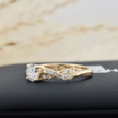 Bague solitaire Torsade en or 14K - 18K ou platine et diamant 0,5 ct