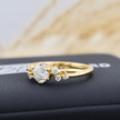 Bague solitaire Torsade en or 14K - 18K ou platine et diamant 0,55 ct