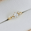 Bague solitaire Torsade en or 14K - 18K ou platine et diamant 0,55 ct