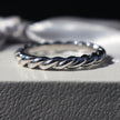 Bague Torsade en argent sterling