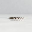 Bague torsadée en argent sterling 925 | SYLVA