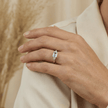 Bagues Prisme en or 14K, aigue-marine et diamants