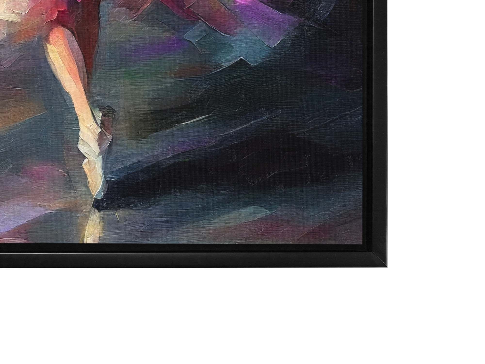 Toile imprimée Danseuse élégante Impasto - Art raffiné - Décoration murale