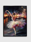 Toile imprimée Danseuse élégante Impasto - Art raffiné - Décoration murale