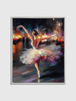 Toile imprimée Danseuse élégante Impasto - Art raffiné - Décoration murale