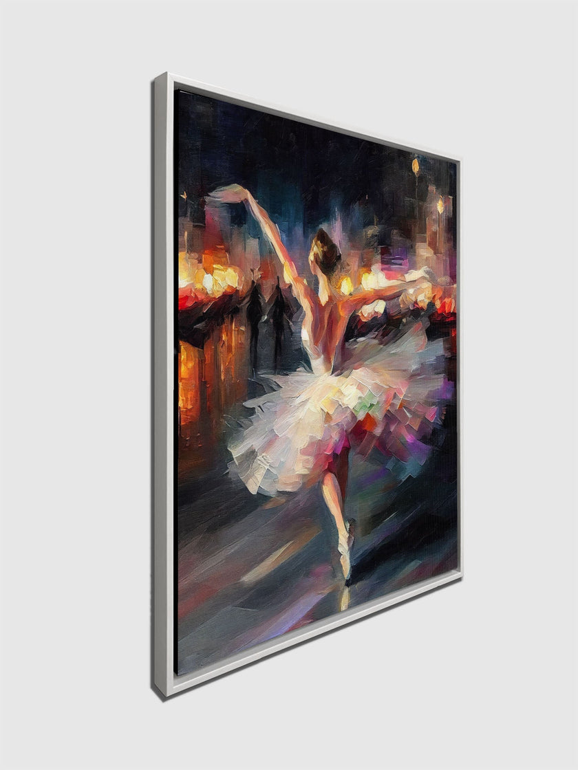 Toile imprimée Danseuse élégante Impasto - Art raffiné - Décoration murale