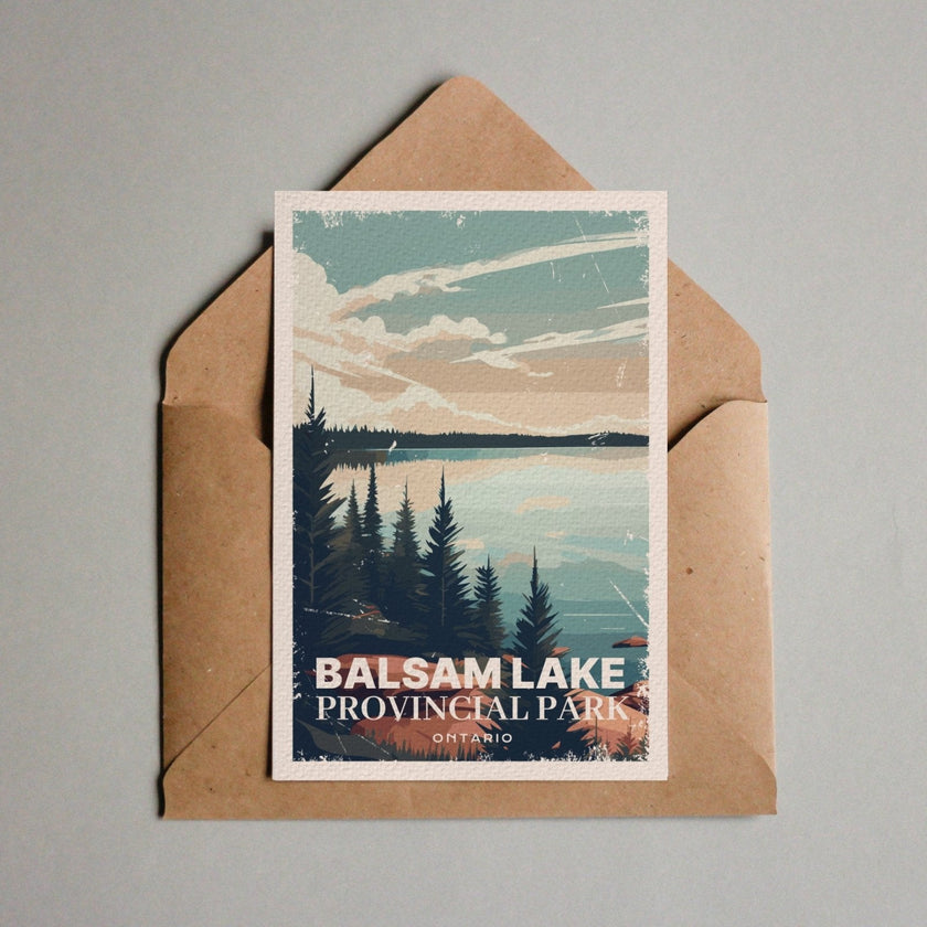 Balsam Lake Ontario Provincial Park Postcard, Canada Parks