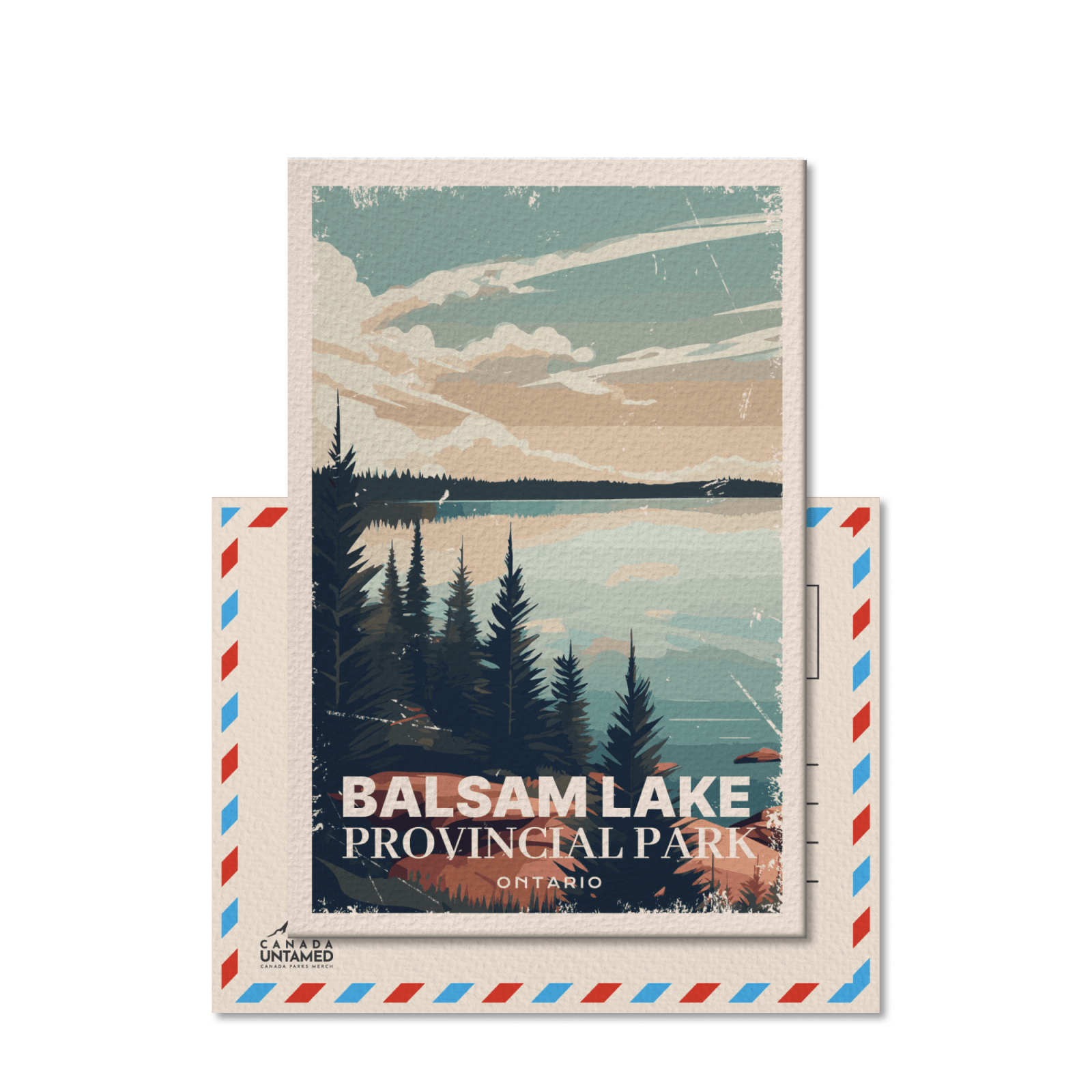 Balsam Lake Ontario Provincial Park Postcard, Canada Parks