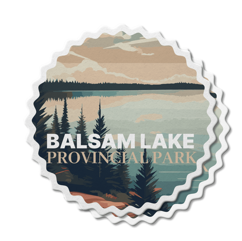 Balsam Lake Ontario Provincial Park Waterproof Vinyl Sticker, Canada Parks
