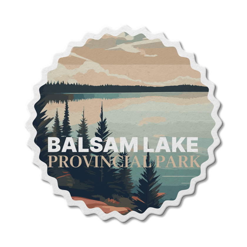 Balsam Lake Ontario Provincial Park Waterproof Vinyl Sticker, Canada Parks