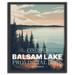 Balsam Lake Provincial Park 'Explored' Poster, Canada Parks