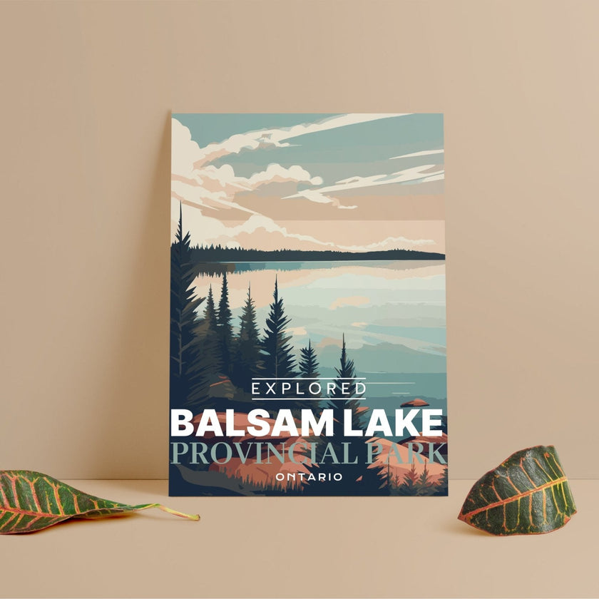 Balsam Lake Provincial Park 'Explored' Poster, Canada Parks
