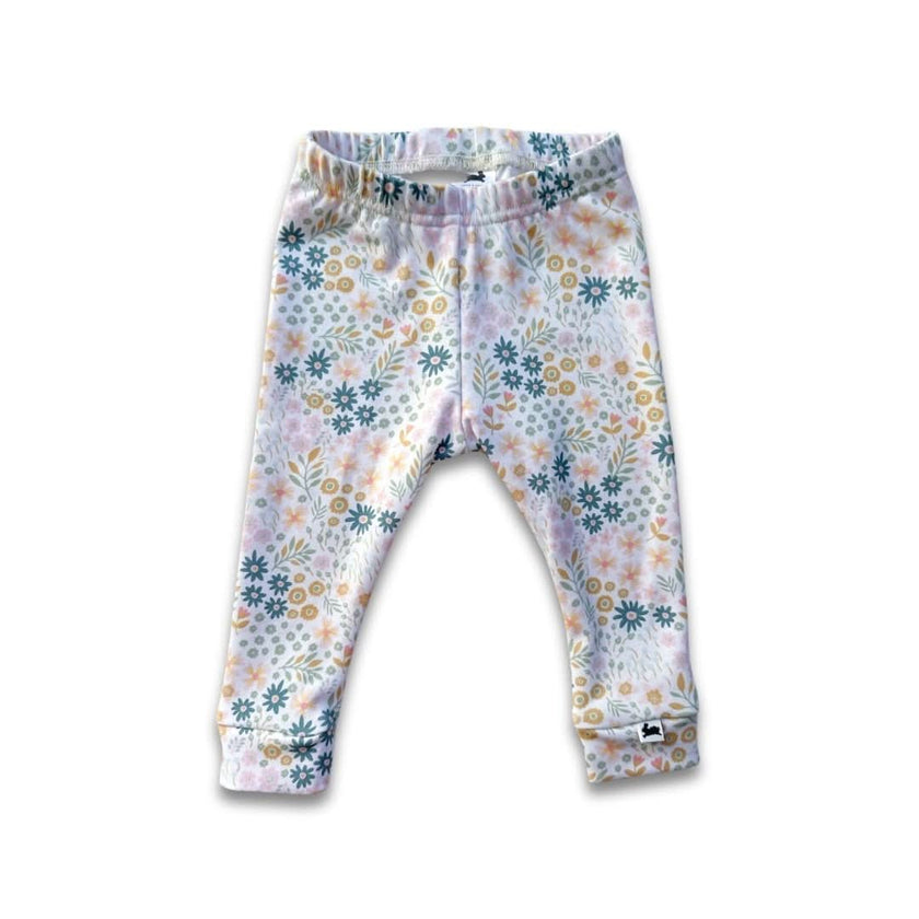 Baby Bamboo Leggings | Berry Stripe