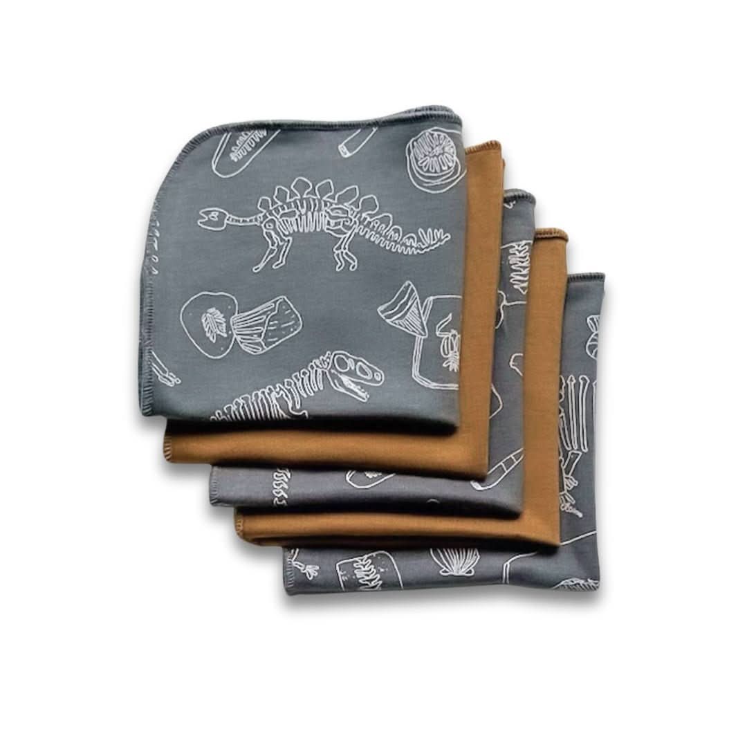 Bamboo Baby Washcloths (Pack Of 5) | Blue Checkers