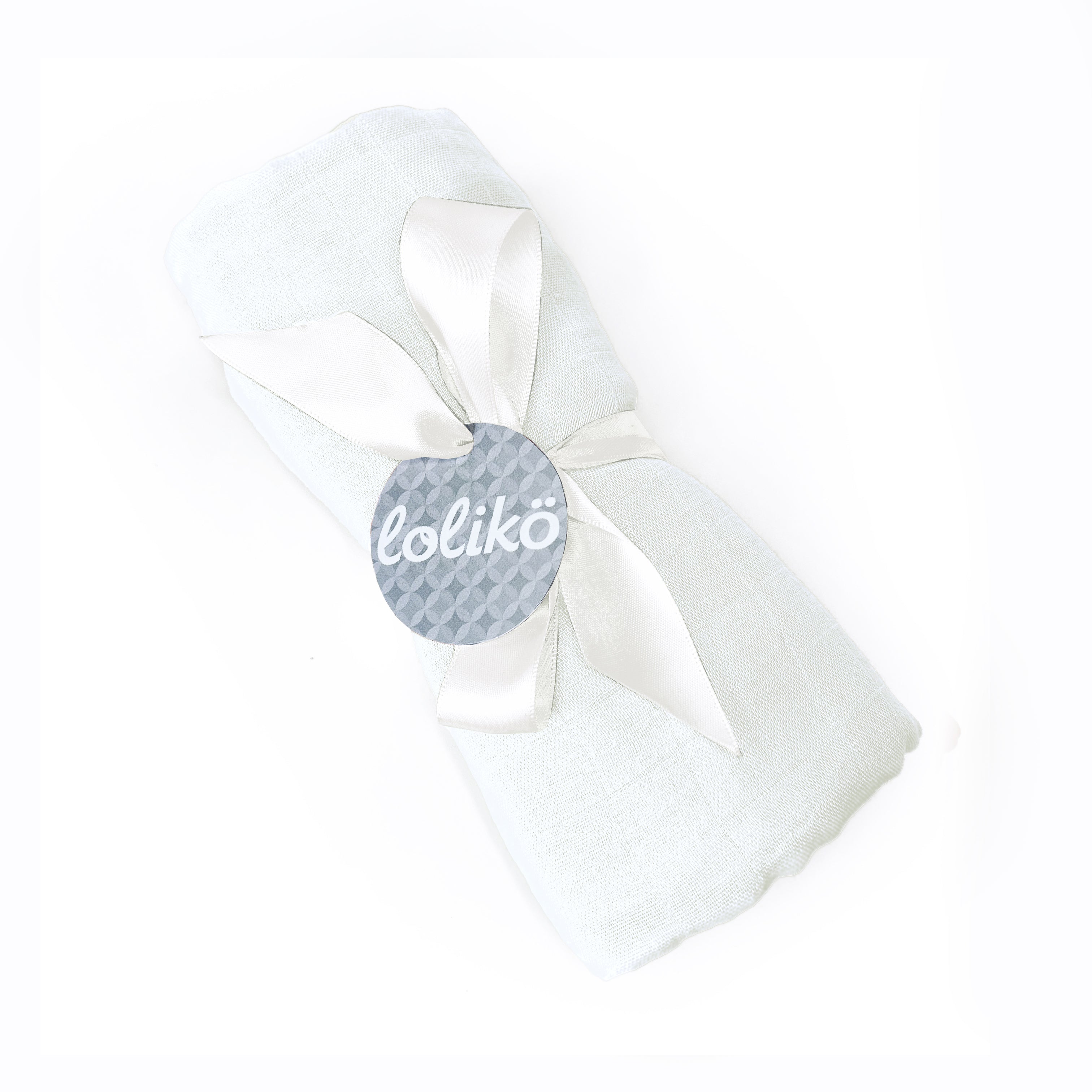 Mousseline en bambou pour bébé blanche