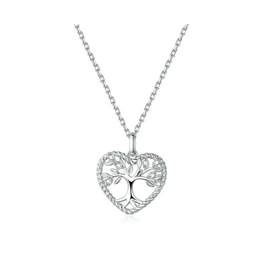 Heart of Nature Sterling Silver Tree of Life Pendant Necklace