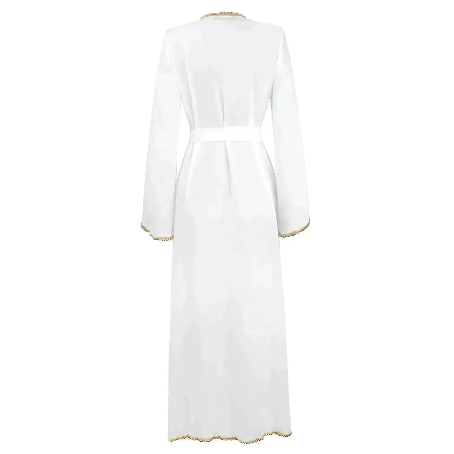 Bandage cardigan robe Arab  dress