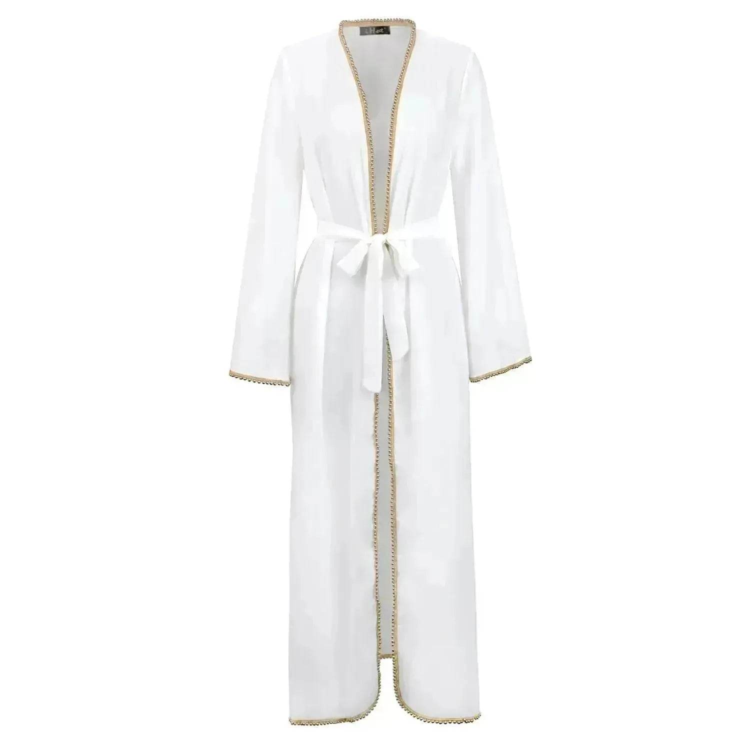 Bandage cardigan robe Arab  dress