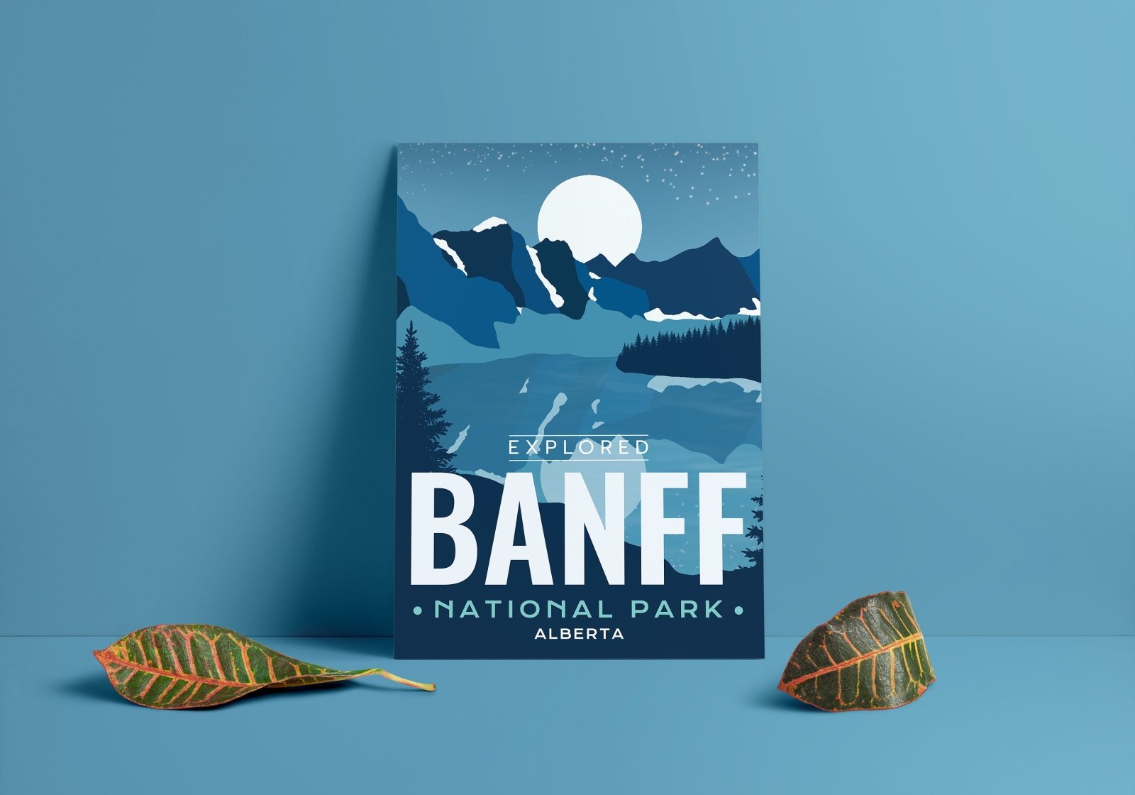 Banff National Park 'Explored' Poster, Canada Parks