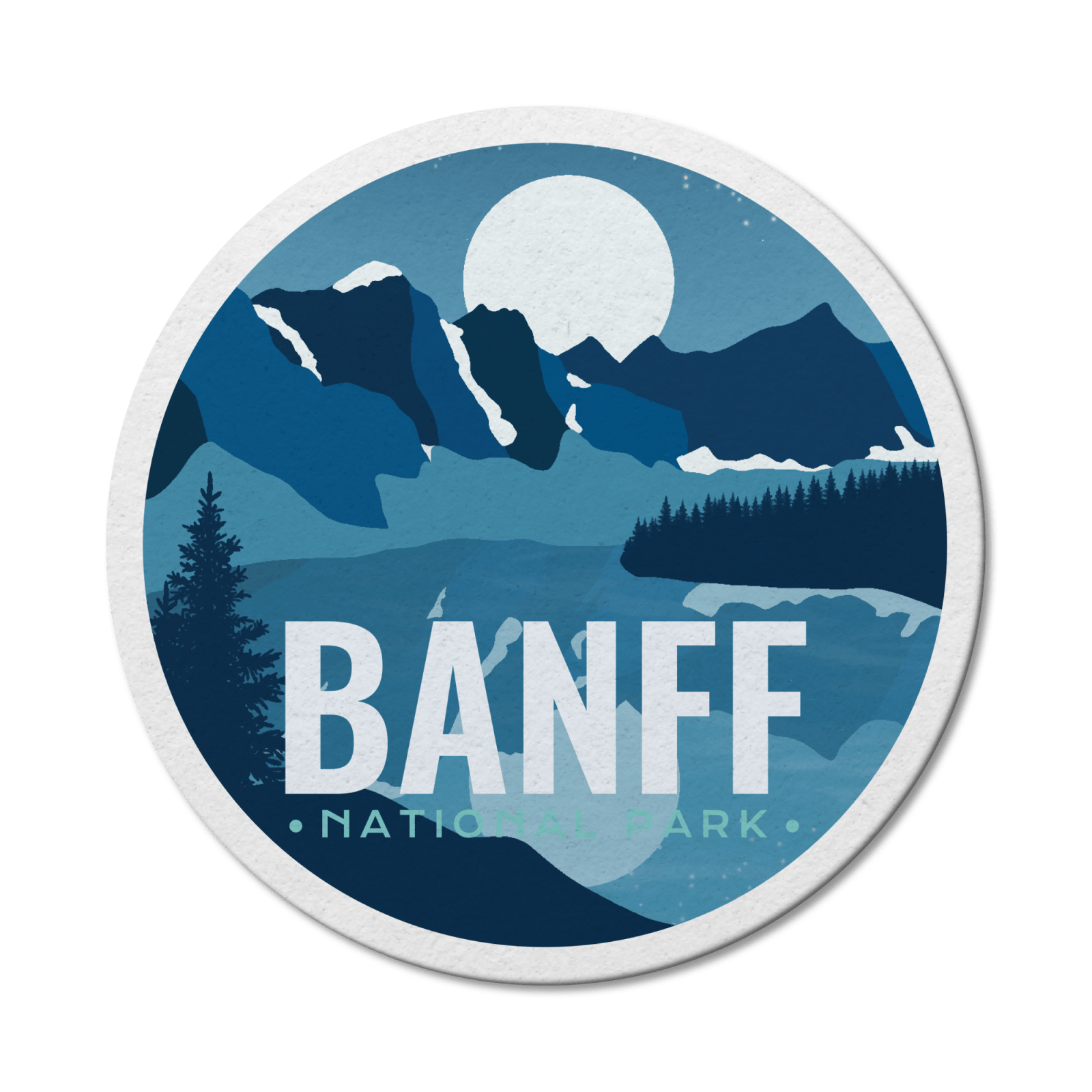 Banff National Park of Canada Waterproof Vinyl Sticker, Canada Parks
