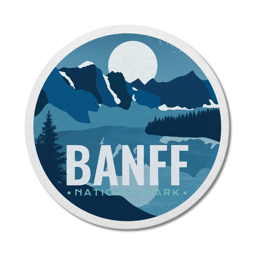 Banff National Park of Canada Waterproof Vinyl Sticker, Canada Parks