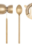 Bar Tools, Set of 3 - Matte Gold