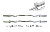 HAJEX Olympic and Standard Barbell Bars 4Ft, 5Ft, 6Ft and 7Ft