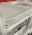 Bariatric Soft Seat Shower Commode with Footrest (600 Series) - 600 lb Capacity for Canadian Healthcare