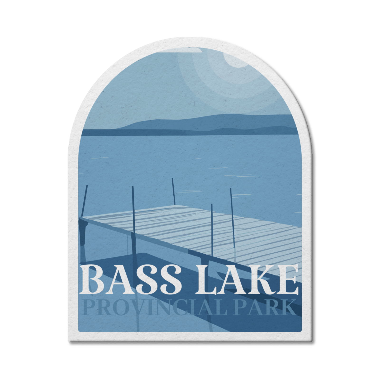 Bass Lake Ontario Provincial Park Waterproof Vinyl Sticker, Canada Parks