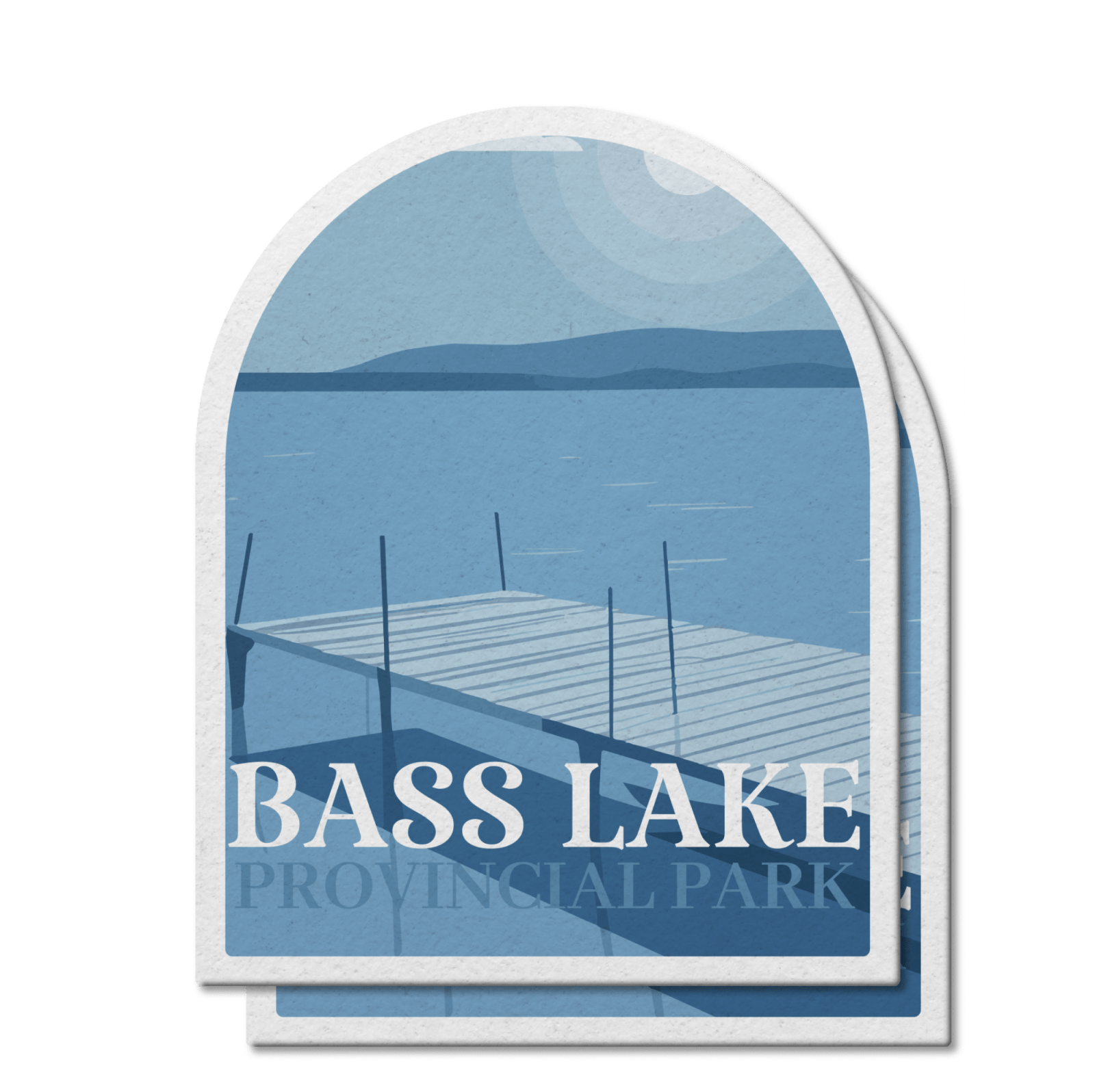 Bass Lake Ontario Provincial Park Waterproof Vinyl Sticker, Canada Parks