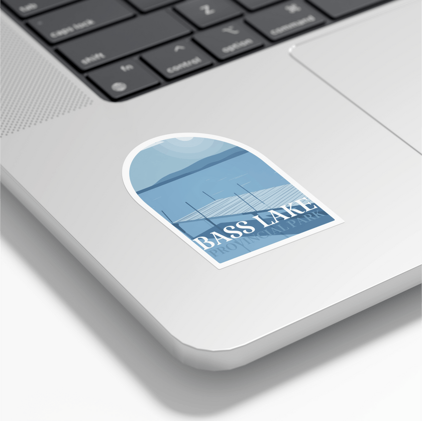 Bass Lake Ontario Provincial Park Waterproof Vinyl Sticker, Canada Parks