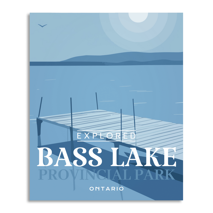 Bass Lake Provincial Park 'Explored' Poster, Canada Parks
