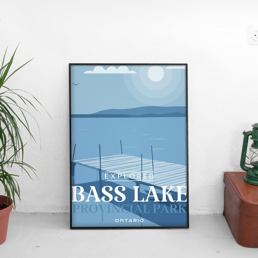Bass Lake Provincial Park 'Explored' Poster, Canada Parks
