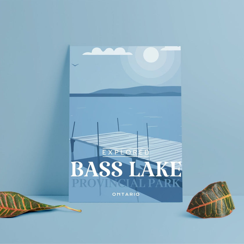 Bass Lake Provincial Park 'Explored' Poster, Canada Parks