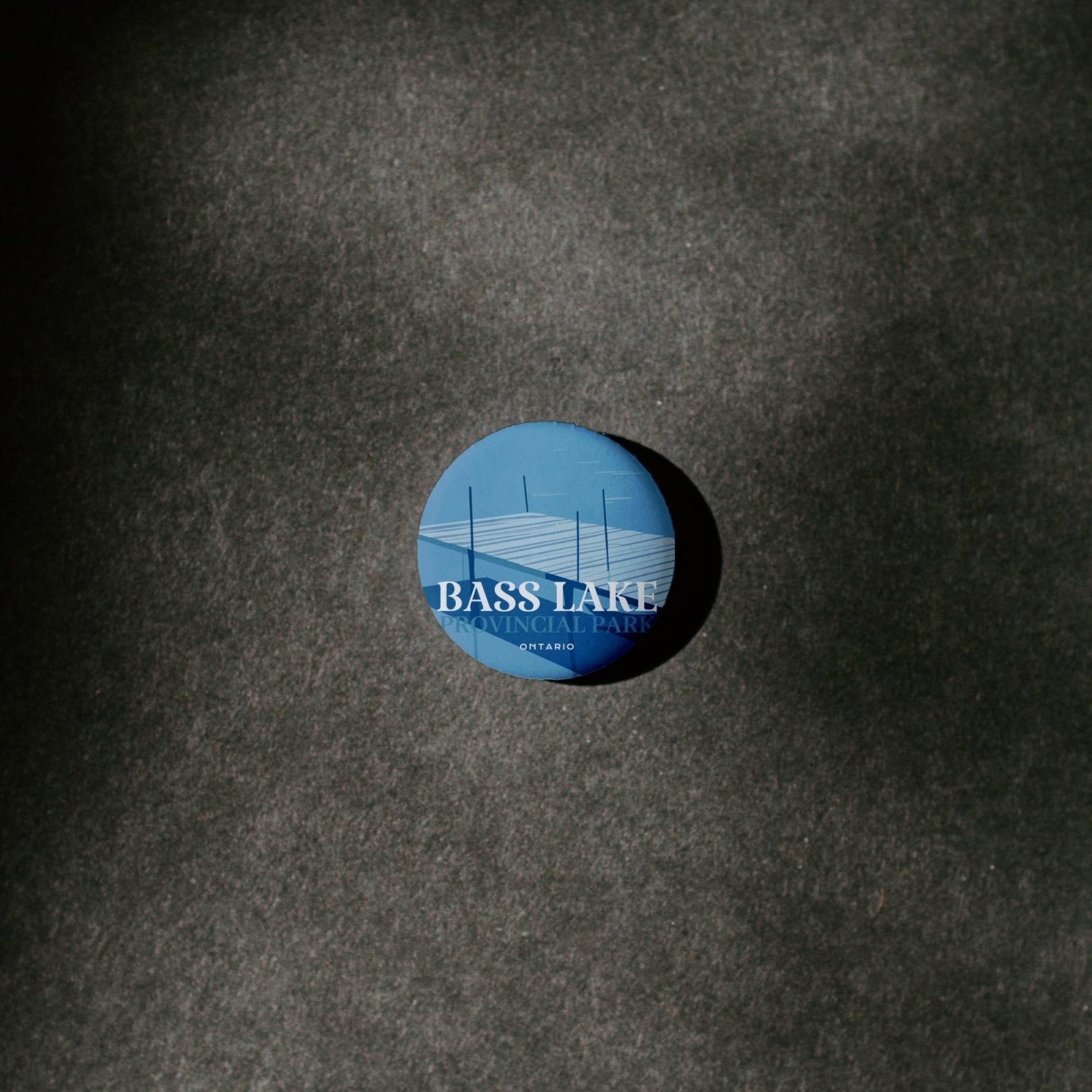 Bass Lake Provincial Park of Ontario Pinback Button, Canada Parks